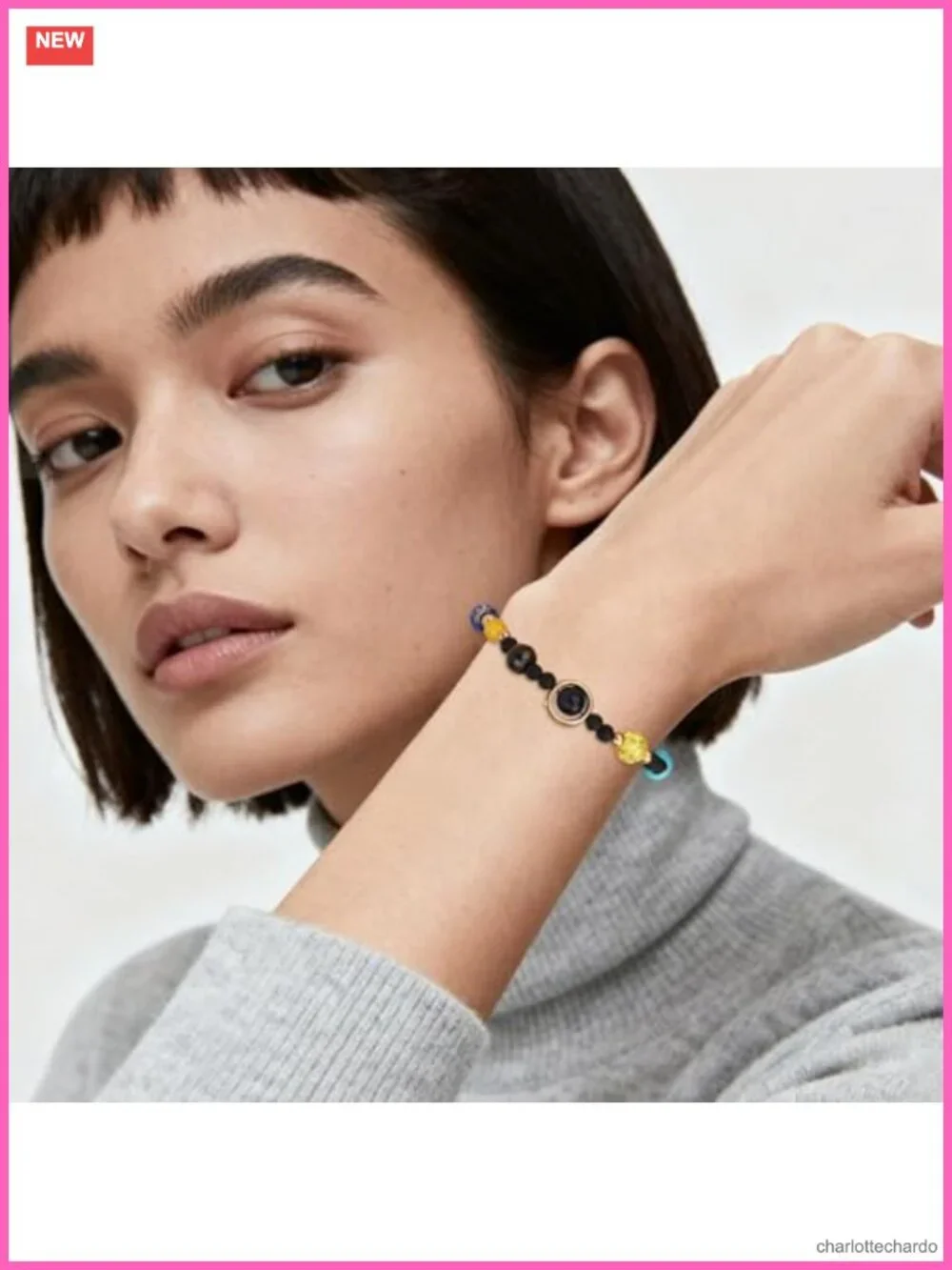 Solar System Bracelet Natural Stone Beads Charm Bangle Astronomy Gift